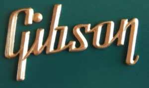 Gibson Guitar and Amp Logo gold ( small version )