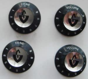 GUILD Guitar Knobs 2-tone & 2-vol - Black
