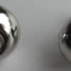 Large 3/4" wide Nickel Guitar Case bottom buttons