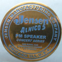 Jensen Speaker Lable