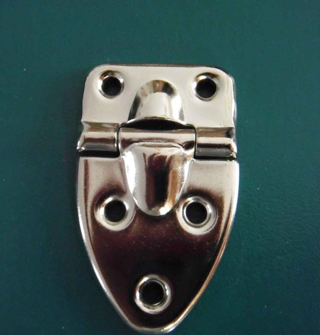 Guitar Case Hinge Nickel Large - Guitar and Amp Parts