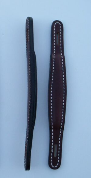 Raised leather handle