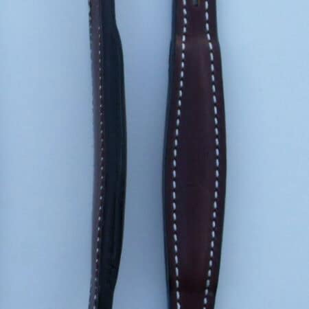 Raised leather handle